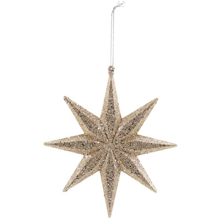 Glittery Christmas Star Ornament