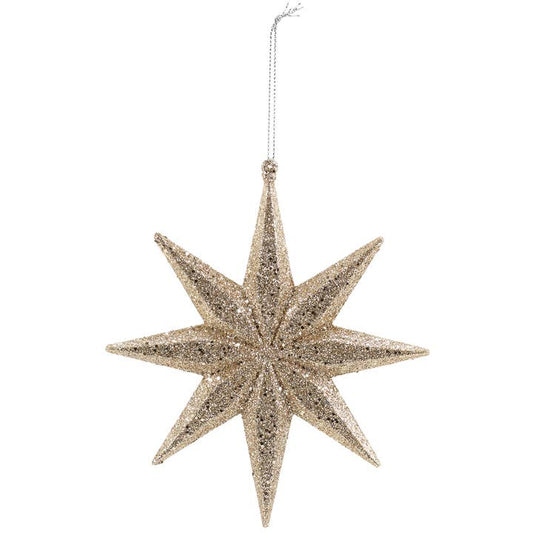 Glittery Christmas Star Ornament