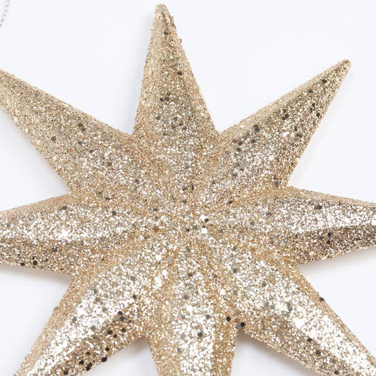 Glittery Christmas Star Ornament