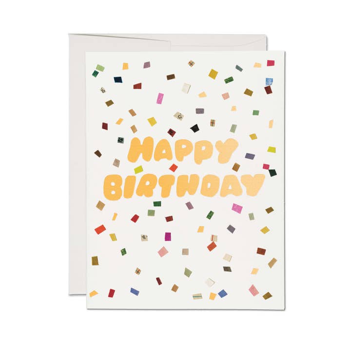 Colorful Confetti Greeting Card