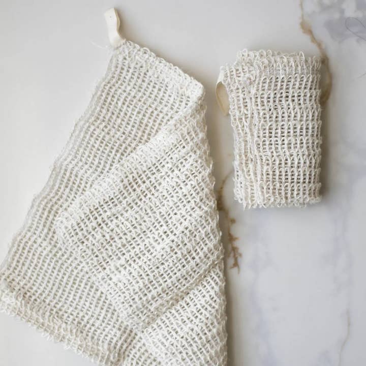 Natural Exfoliating Cotton Linen Washcloth