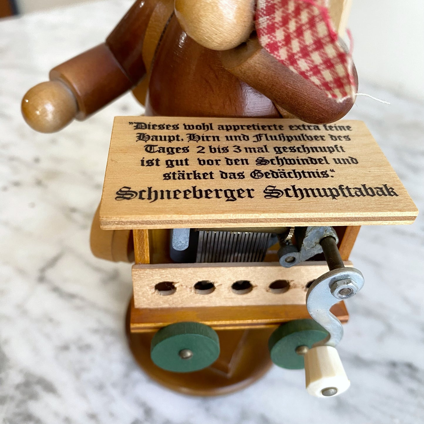 Vintage German Smoker / Incense Smoker : SNUFF PEDDLER