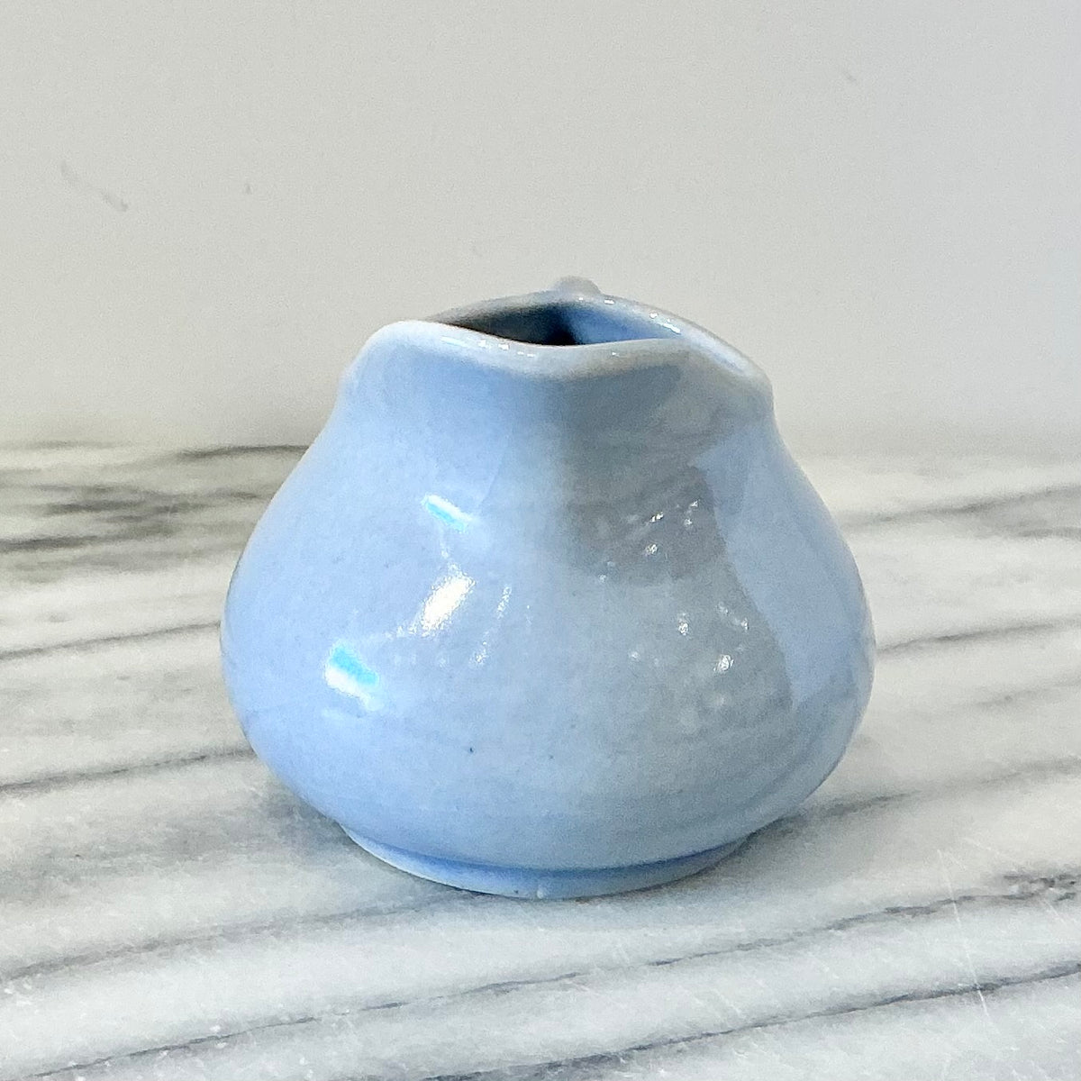 Vintage Baby Blue Creamer + Sugar Set
