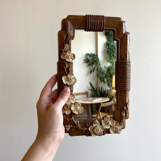 Vintage Cherry Blossom Accent Mirror