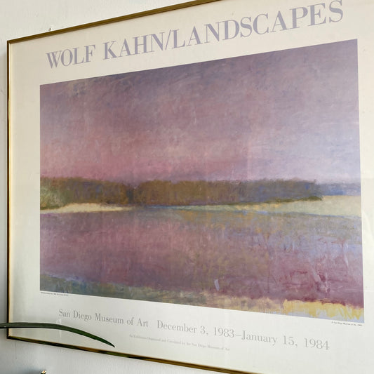 Vintage Framed Wolf Kahn Exhibition Poster (1983)