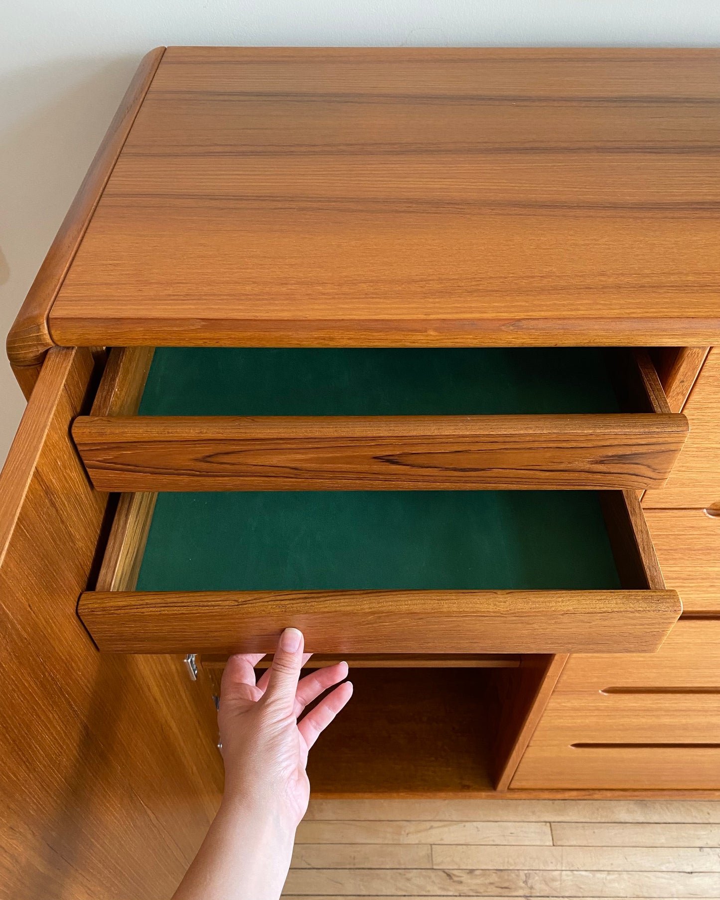 Contemporary Teak Gentleman's Chest / Dresser