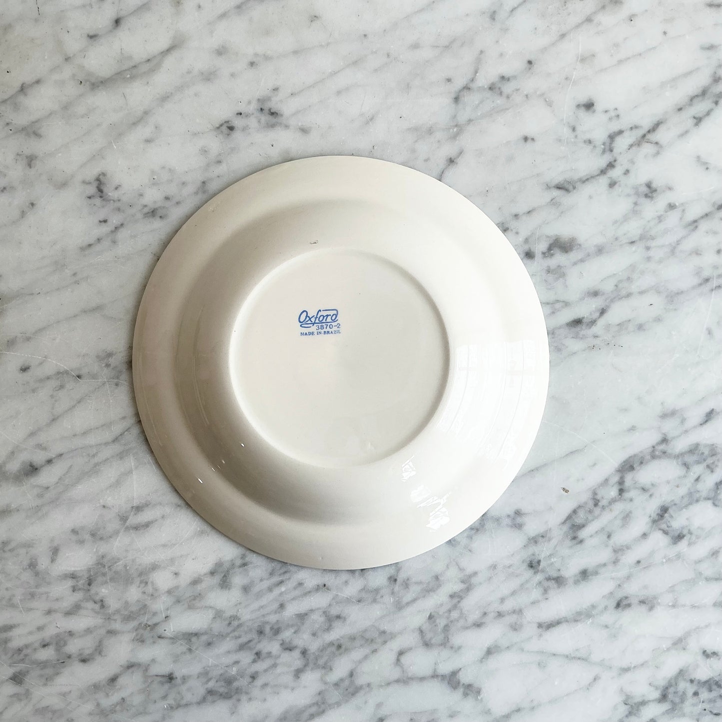 Large Vintage Blue + White Bowl by Oxford