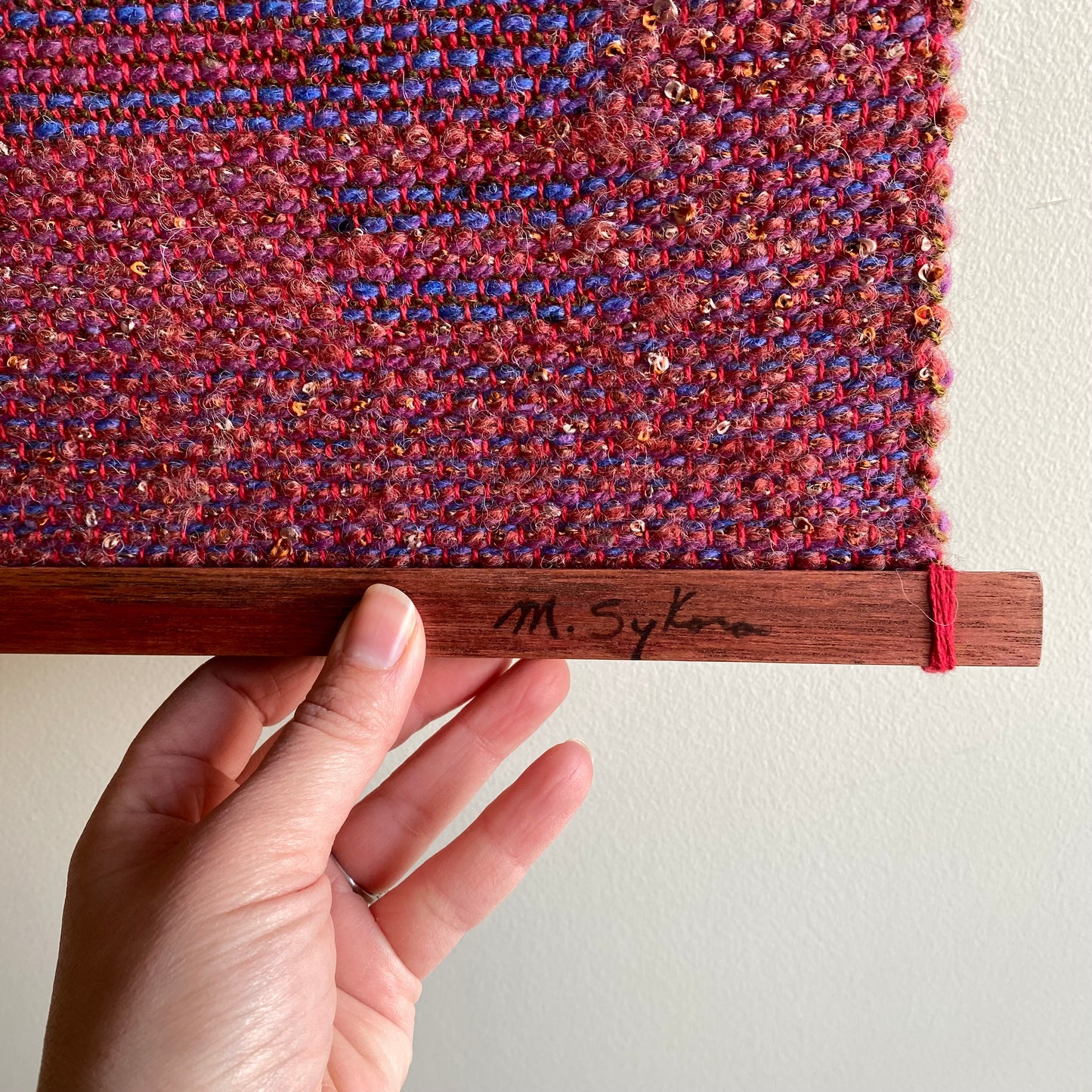 Vintage Handmade Weaving / Wall Hanging / Textile Art