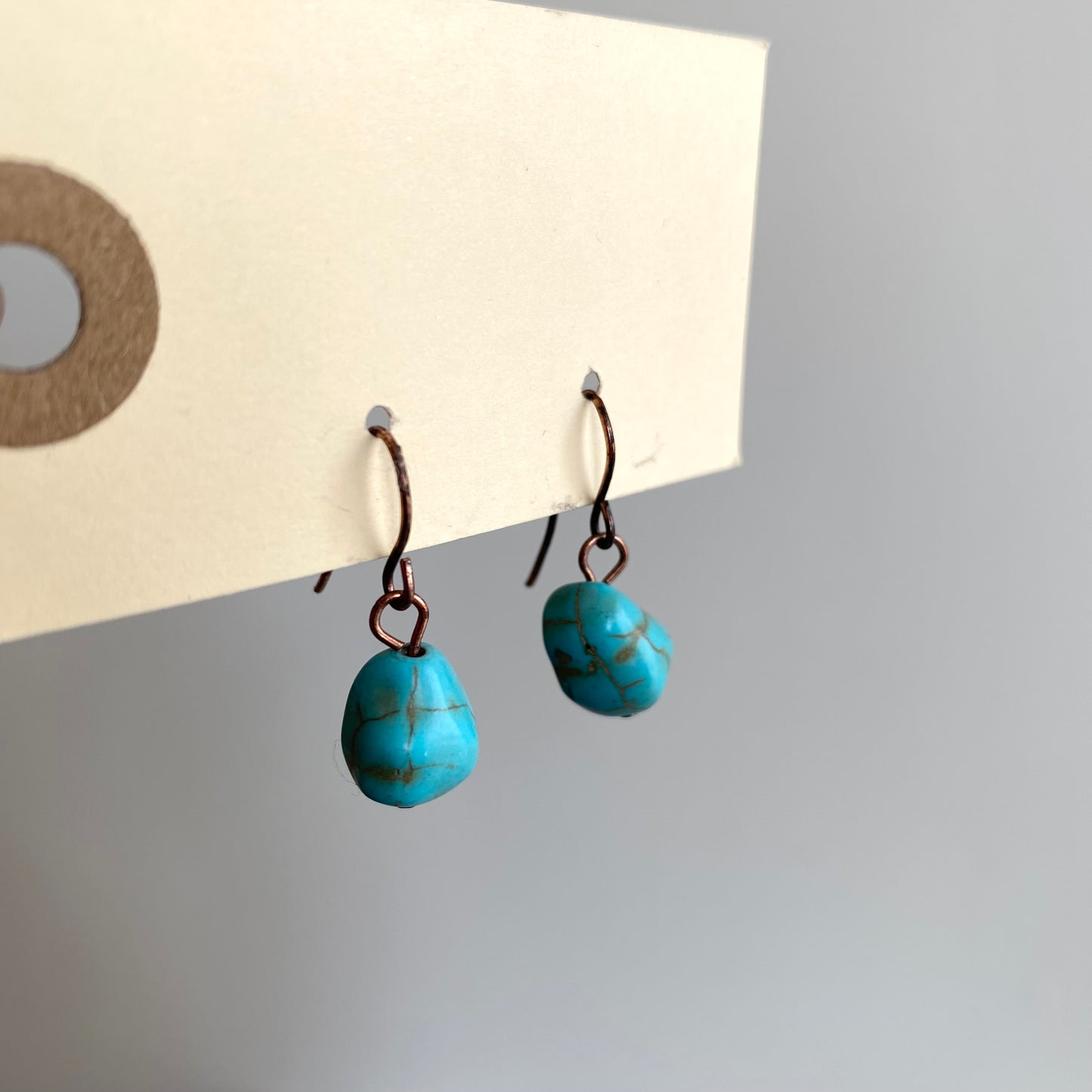 Vintage Natural Turquoise Earrings