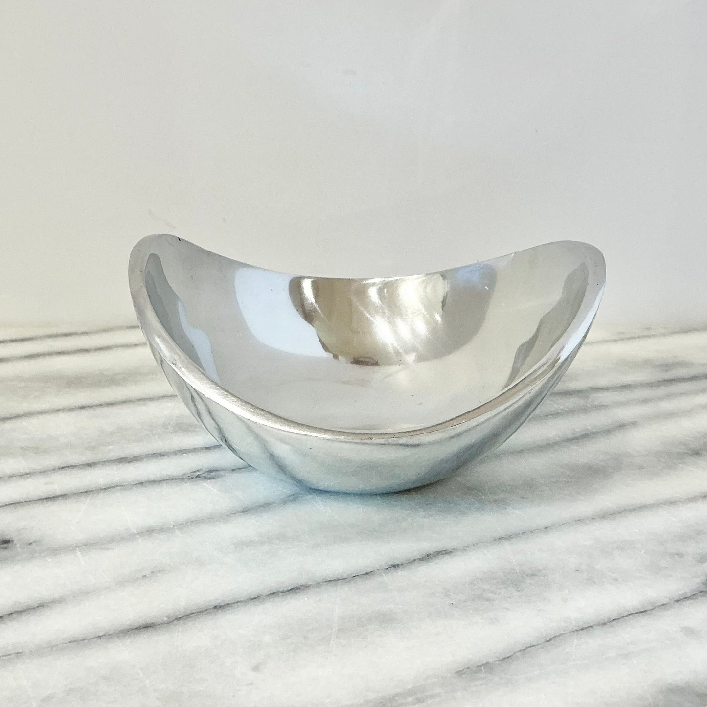 Vintage Polished Silver Bowl, India