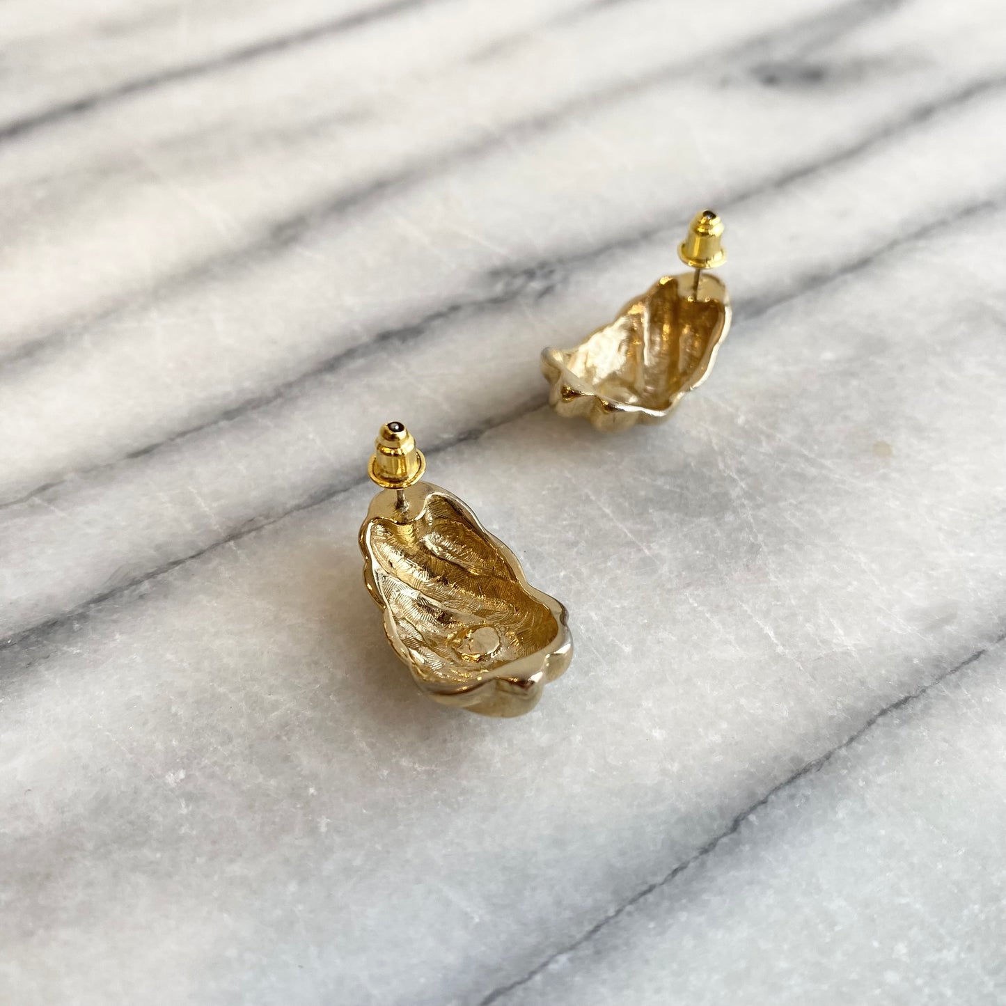 Vintage Golden “Swirl” Earrings