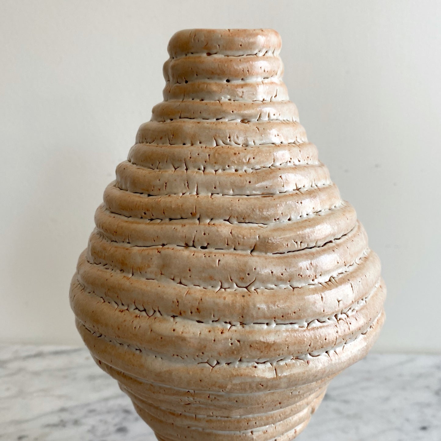 Vintage "Coiled" Ceramic Vase