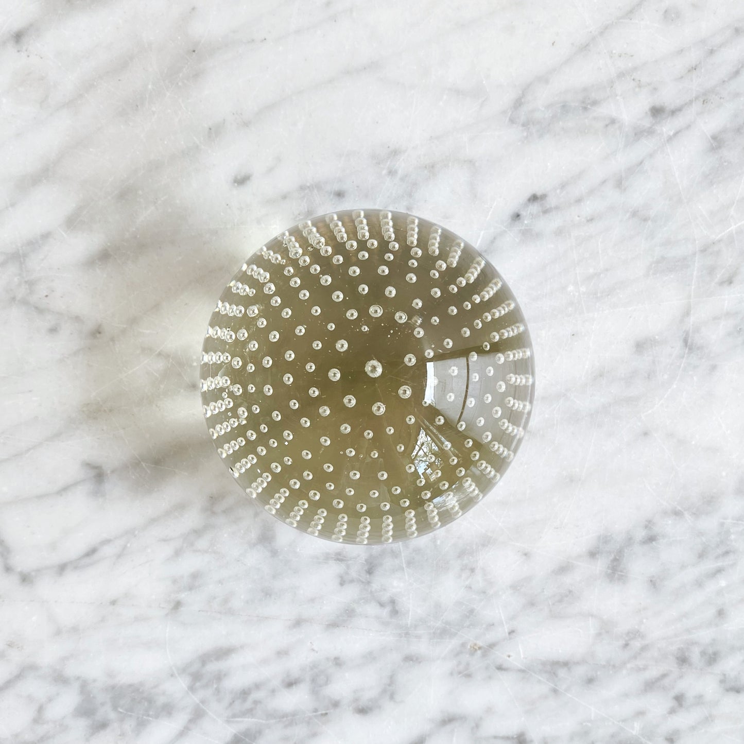 Vintage Round Bubble Paperweight