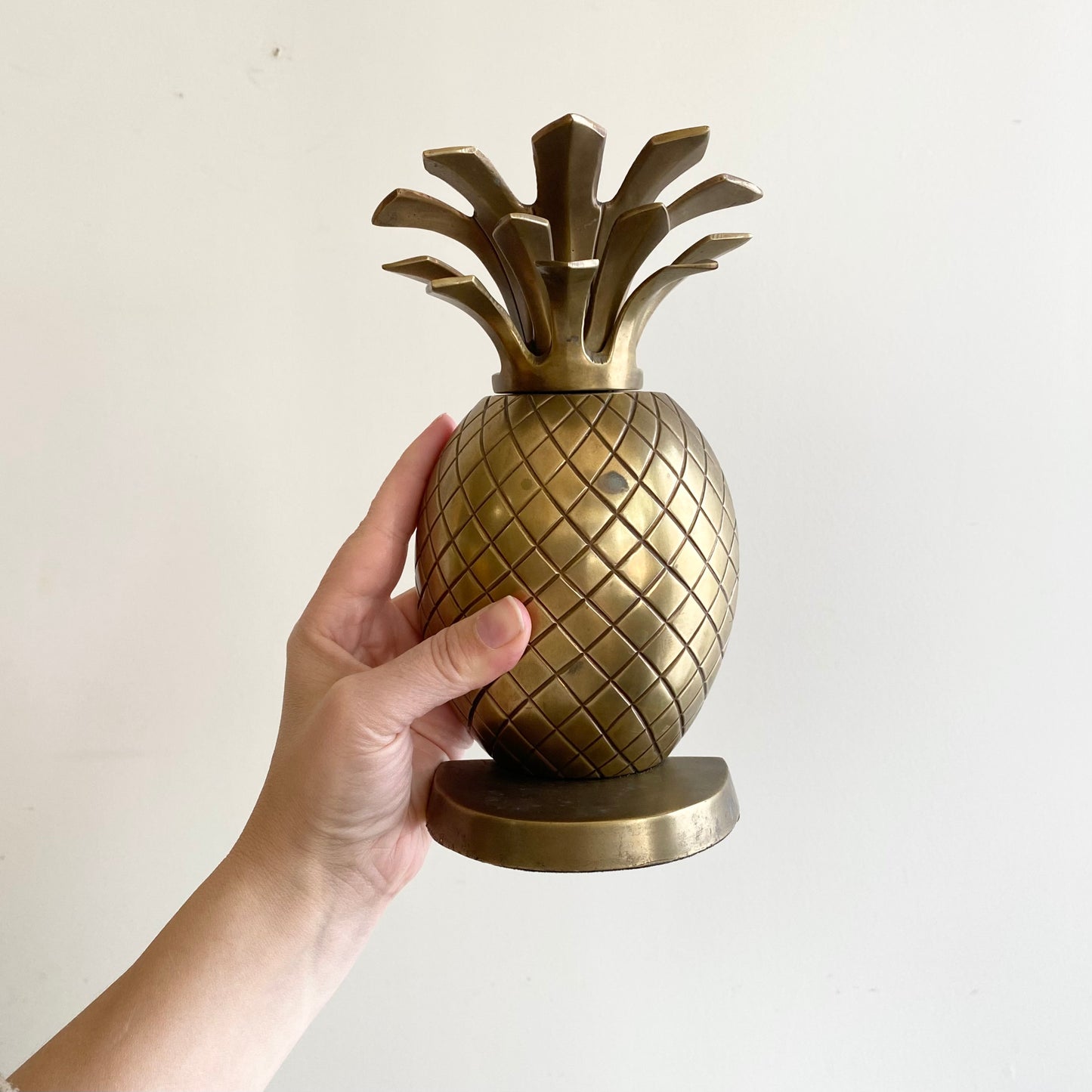 Vintage Brass Pineapple Bookend