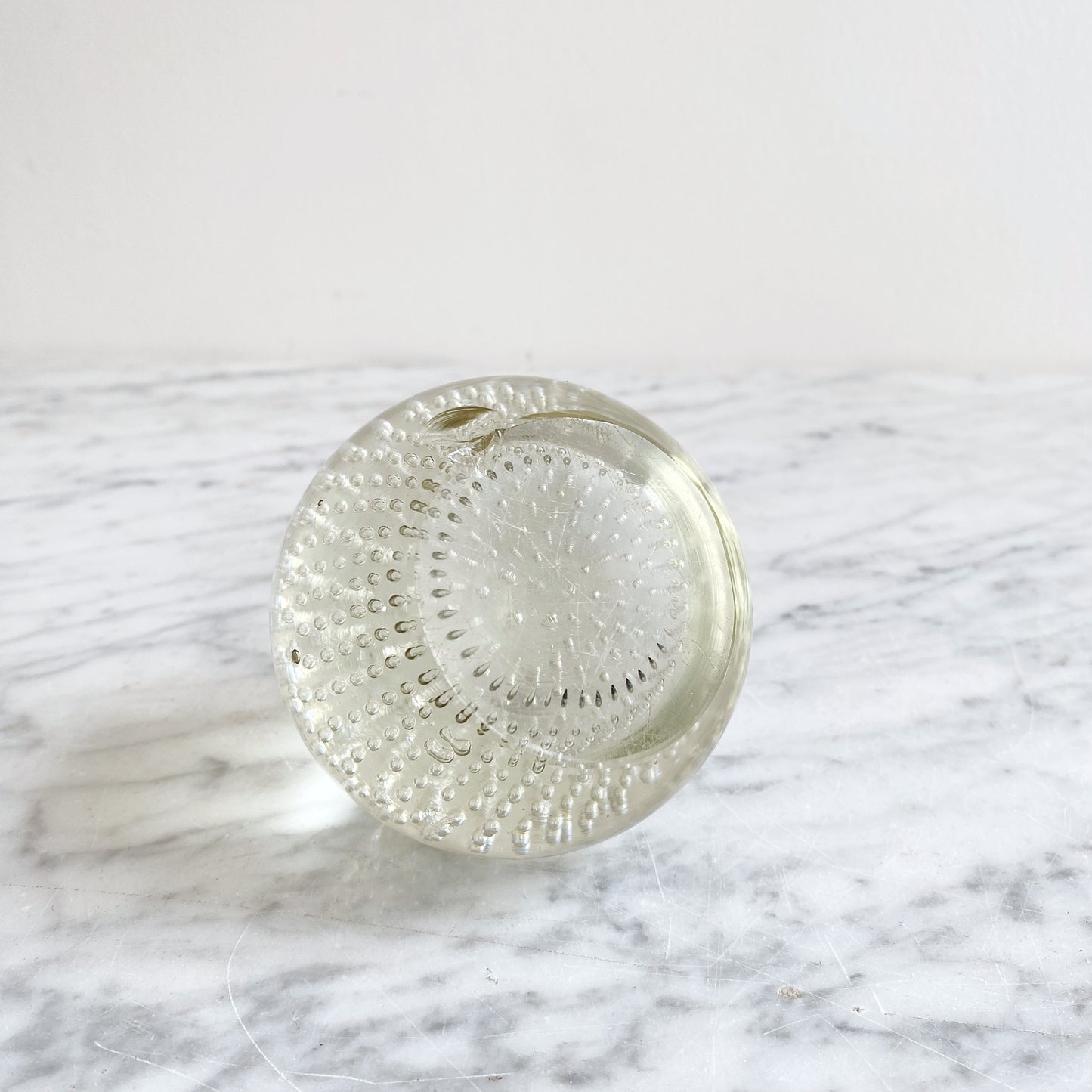 Vintage Round Bubble Paperweight