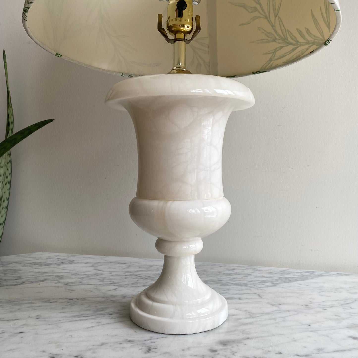 XL Vintage Onyx Marble Lamp