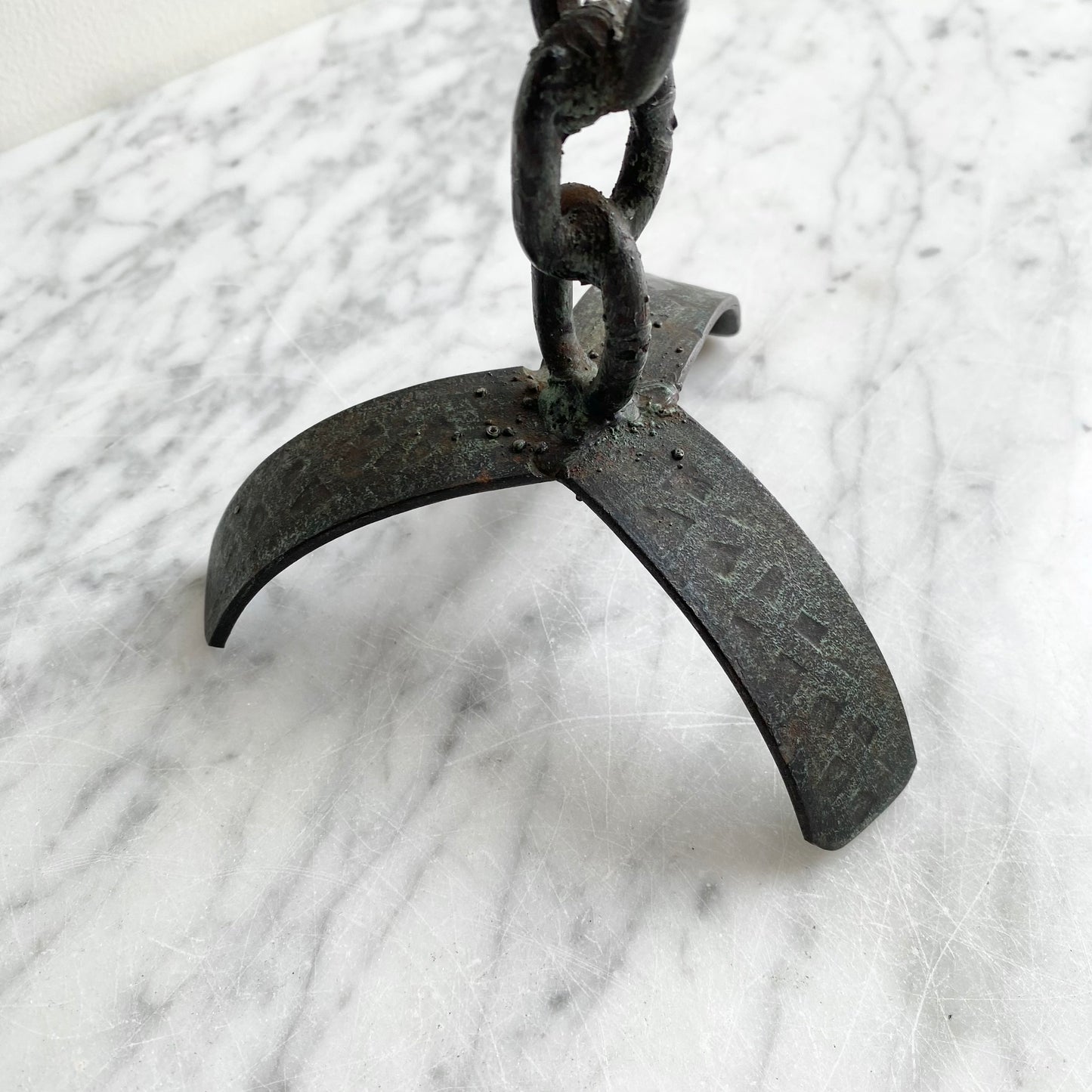 Vintage Iron “Chain” Candle Holder