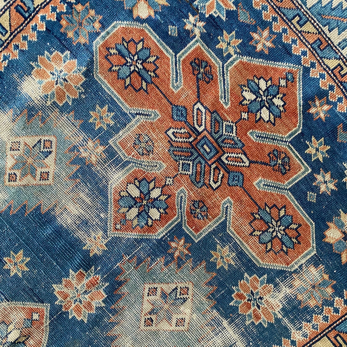 Antique Hand-knotted Rug (3’3” x 4’2”)