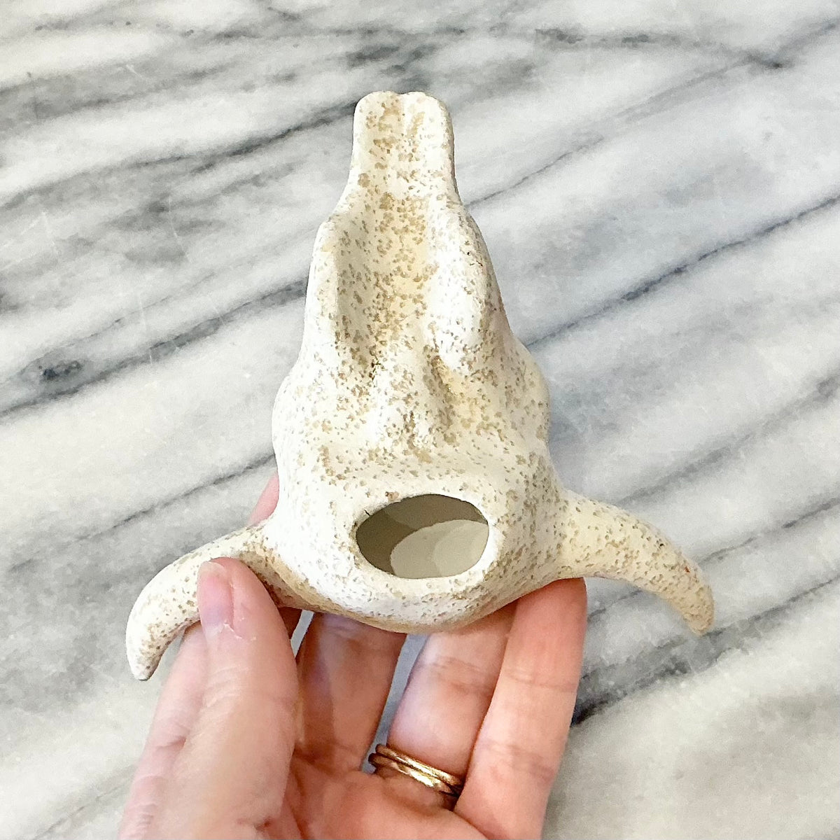Small Ceramic Skull, 4.5"