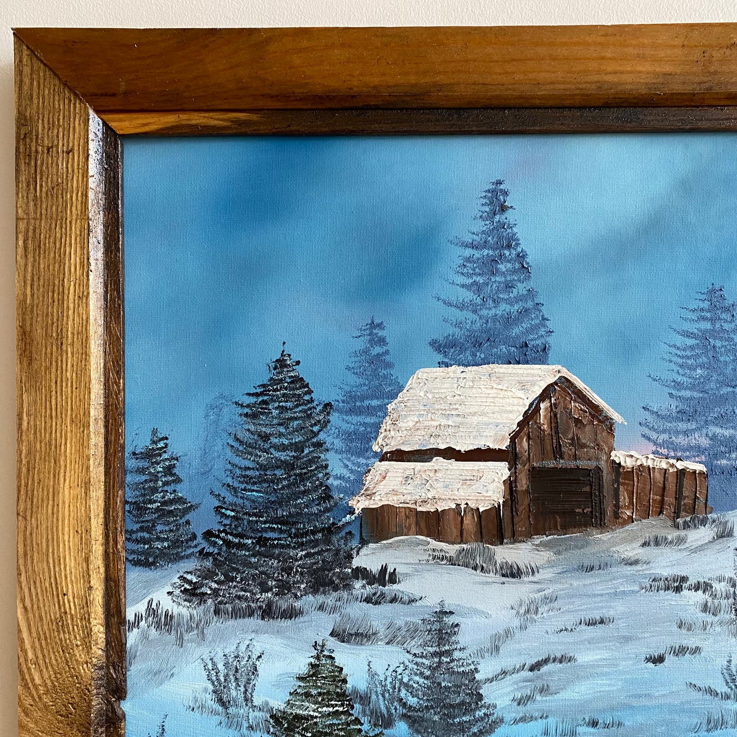 Framed Oil Painting, Winter Scene / Landscape