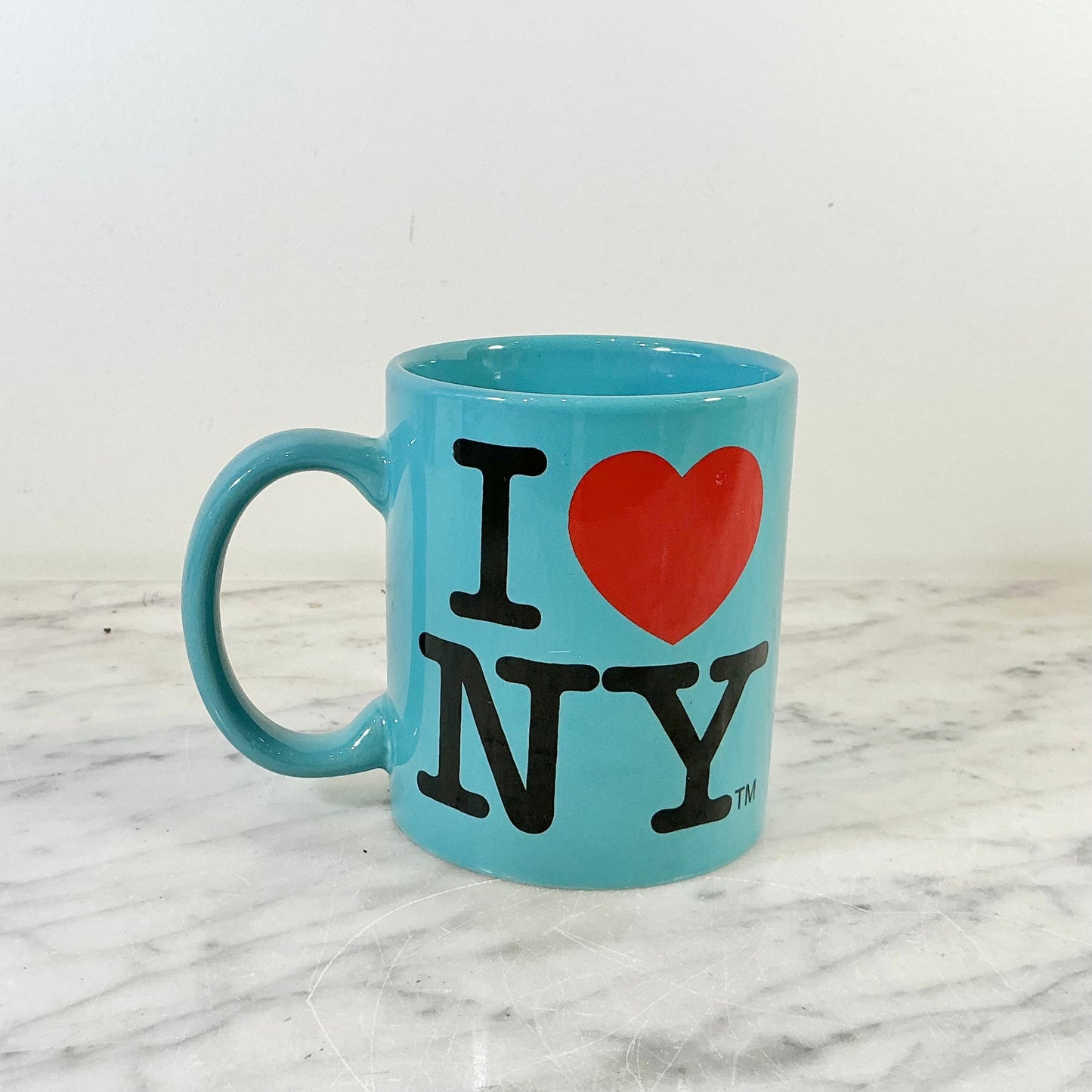 Vintage Turquoise “I ❤️ NY” Coffee Mug