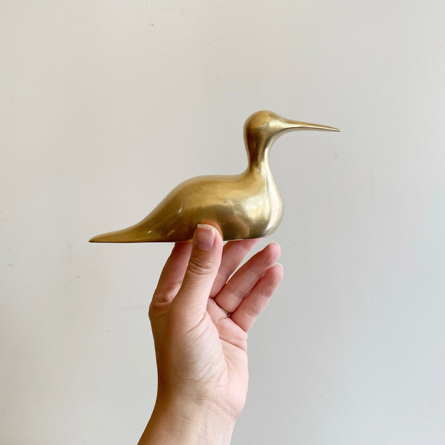 Vintage Minimalist Brass Bird (NAUTICAL COLLECTION)