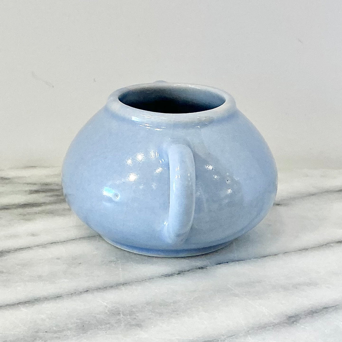 Vintage Baby Blue Creamer + Sugar Set