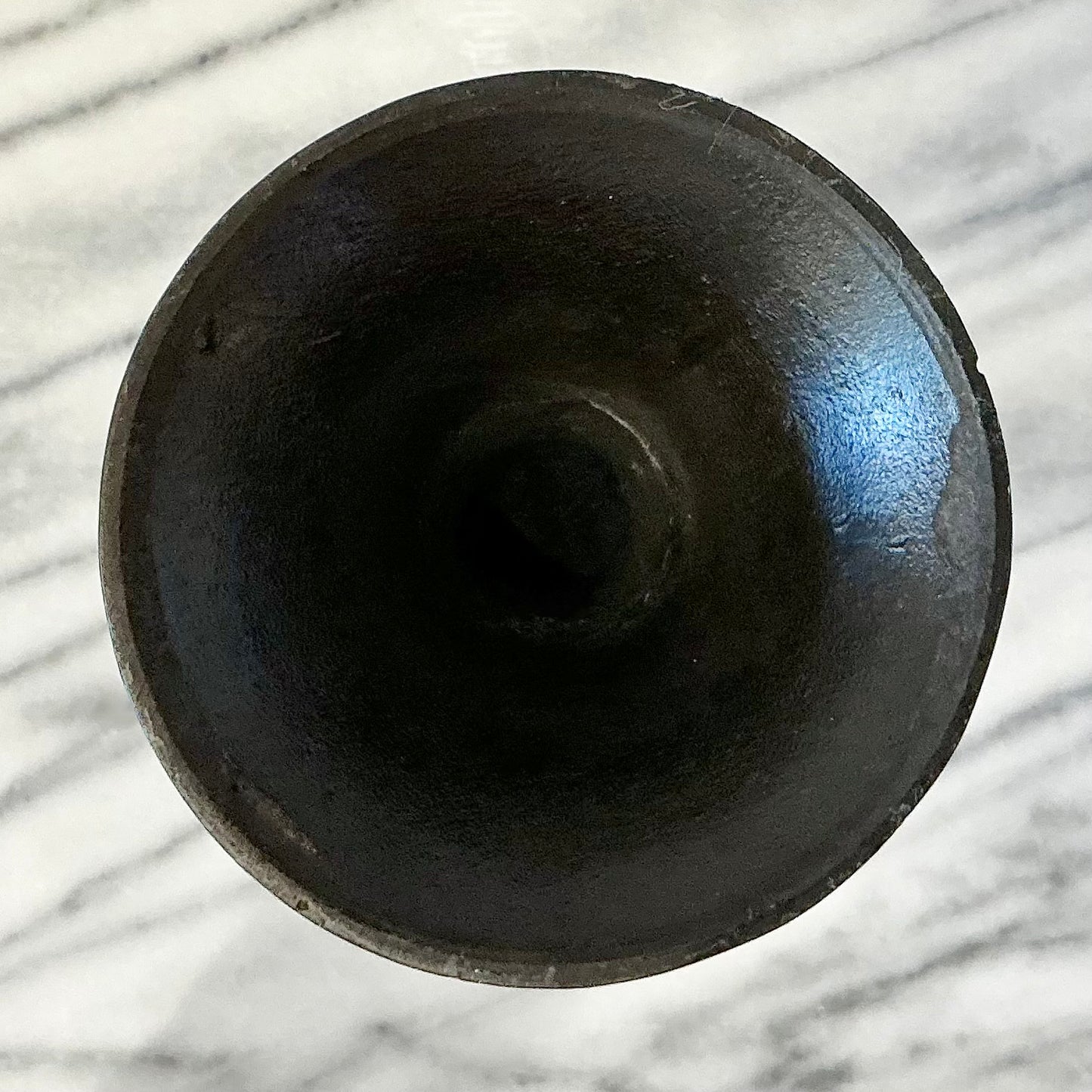 Vintage Sculptural Iron Candle Holder