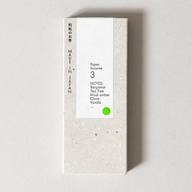 Washi Paper Incense Strips, Made in Japan