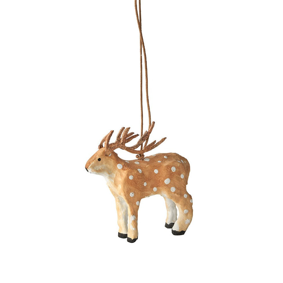 Paper Mache Ornament, Reindeer
