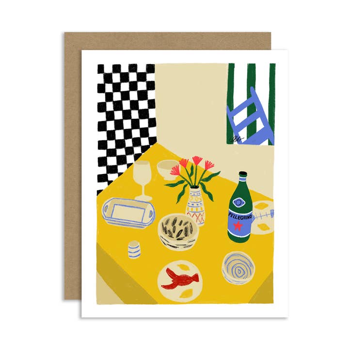 "Dining Table" Greeting Card