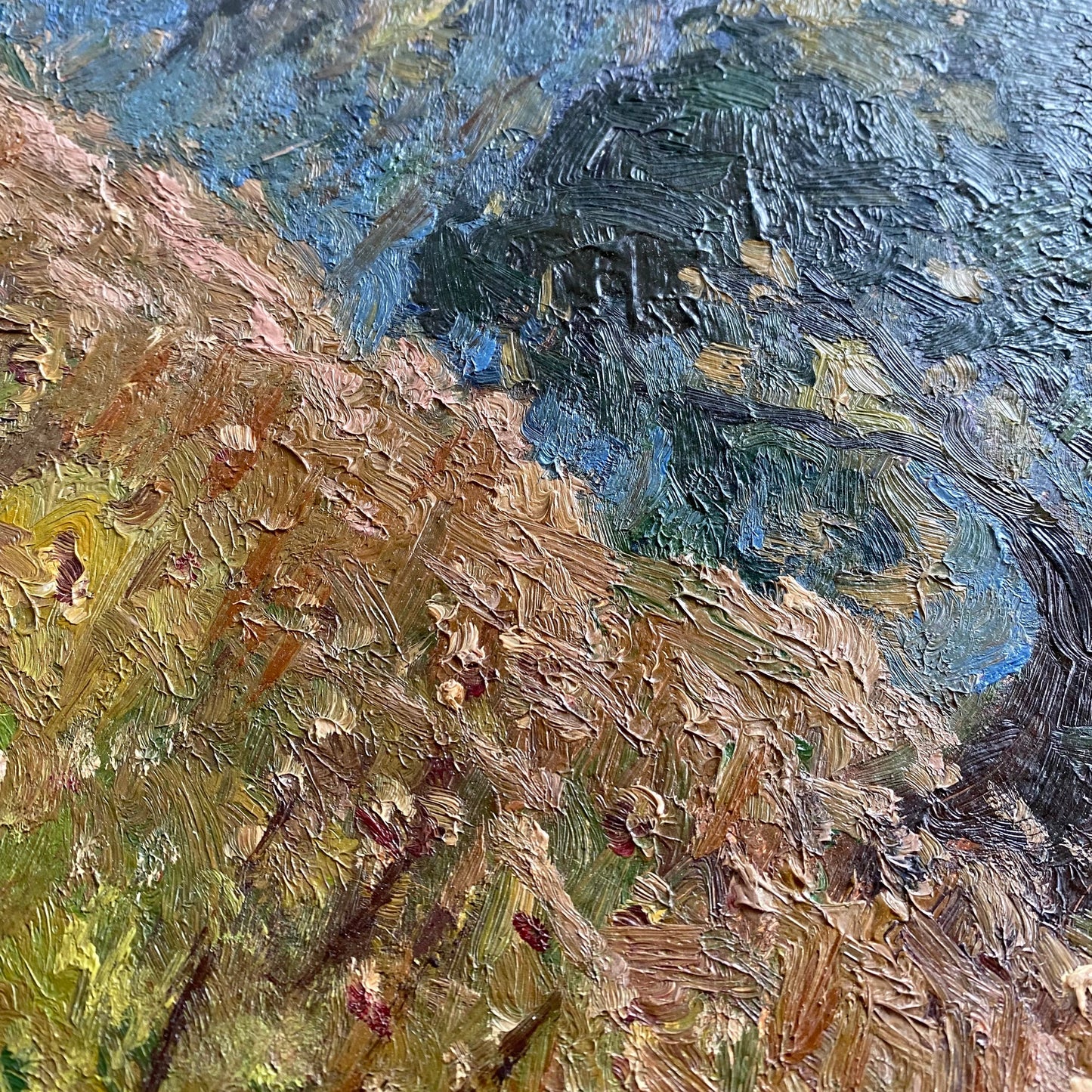 Vintage Original Landscape Painting (13.25 x 19.25)