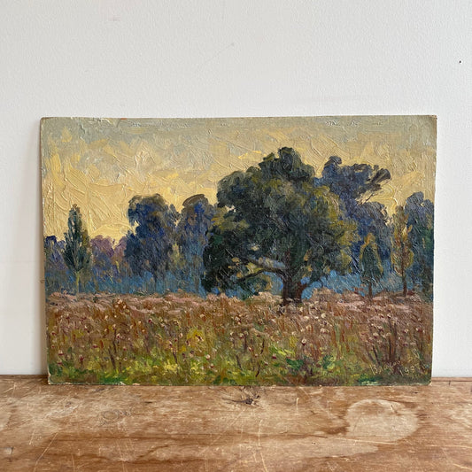 Vintage Original Landscape Painting (13.25 x 19.25)