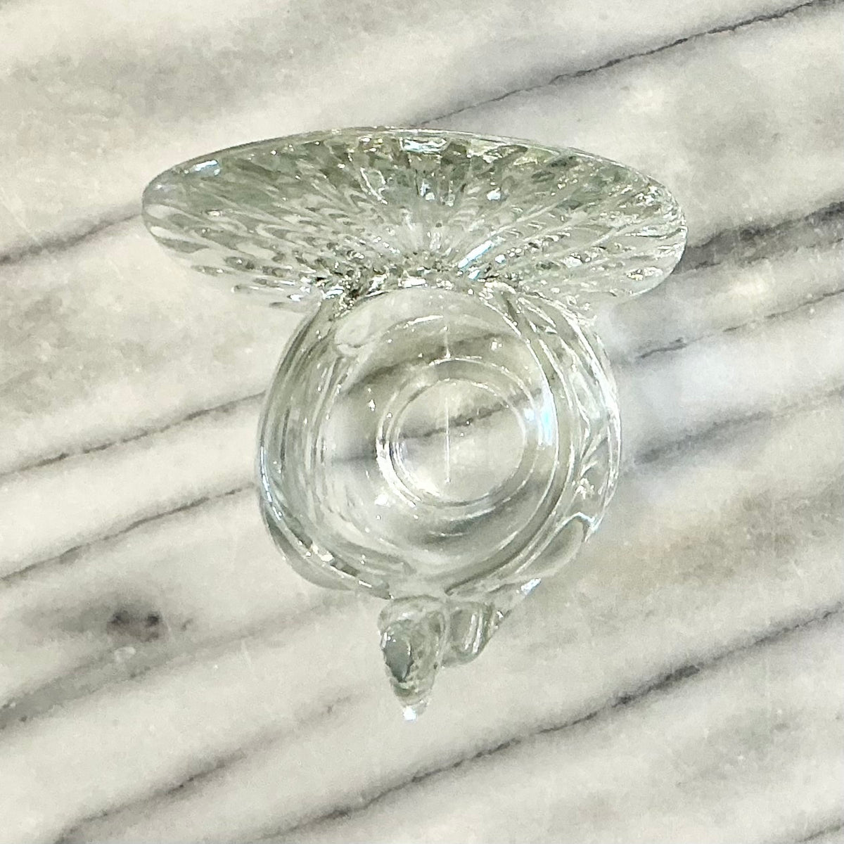 Vintage Glass Turkey Votive Holder
