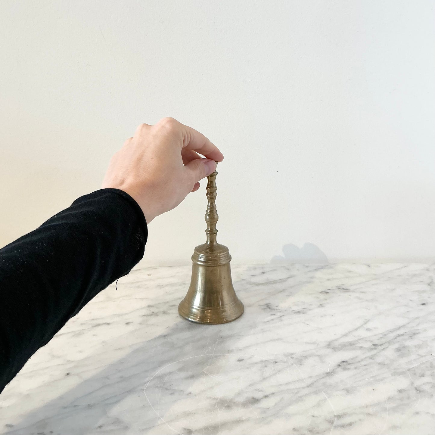 Vintage Brass Bell with Handle