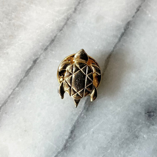 Vintage Golden Sea Turtle Pin