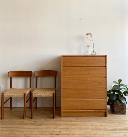 Restored Vintage MCM Teak Dresser