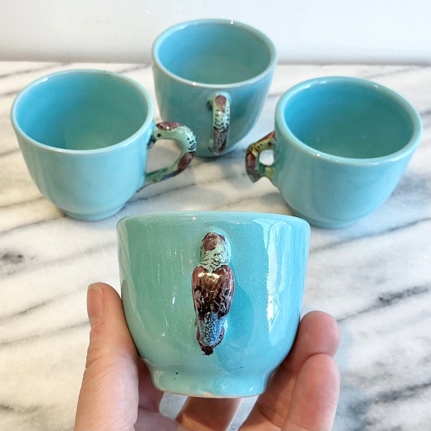 S/4 Vintage Italian “Animal” Espresso Cups