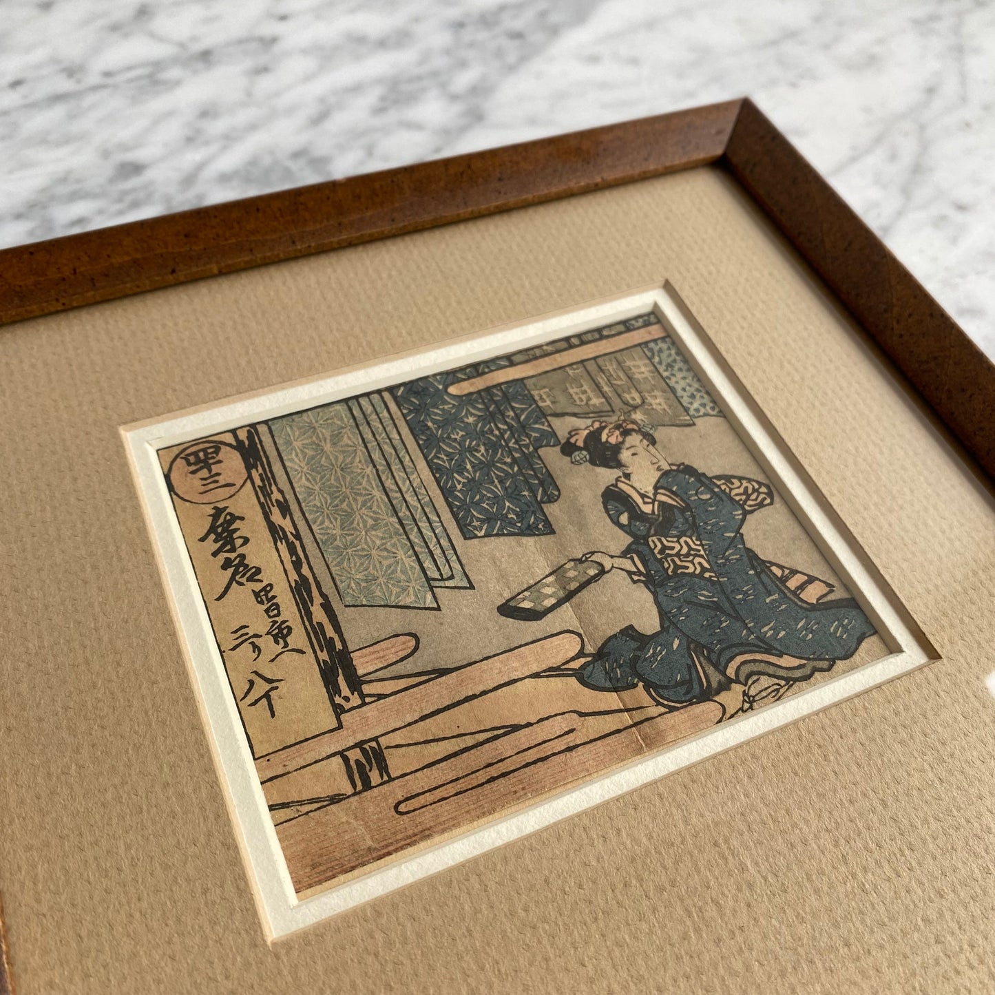 Vintage Framed Japanese Print