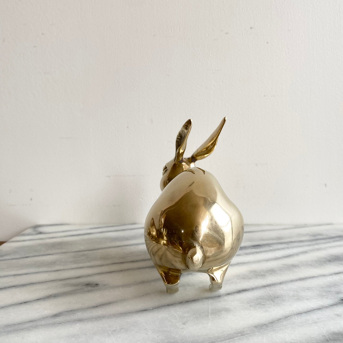 Large Vintage Brass Rabbit