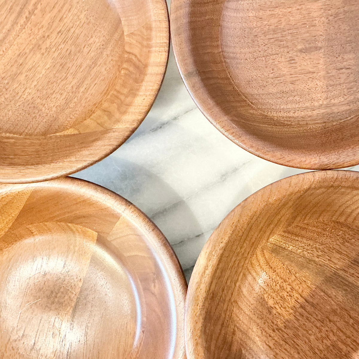 S/4 vintage Wooden Bowls
