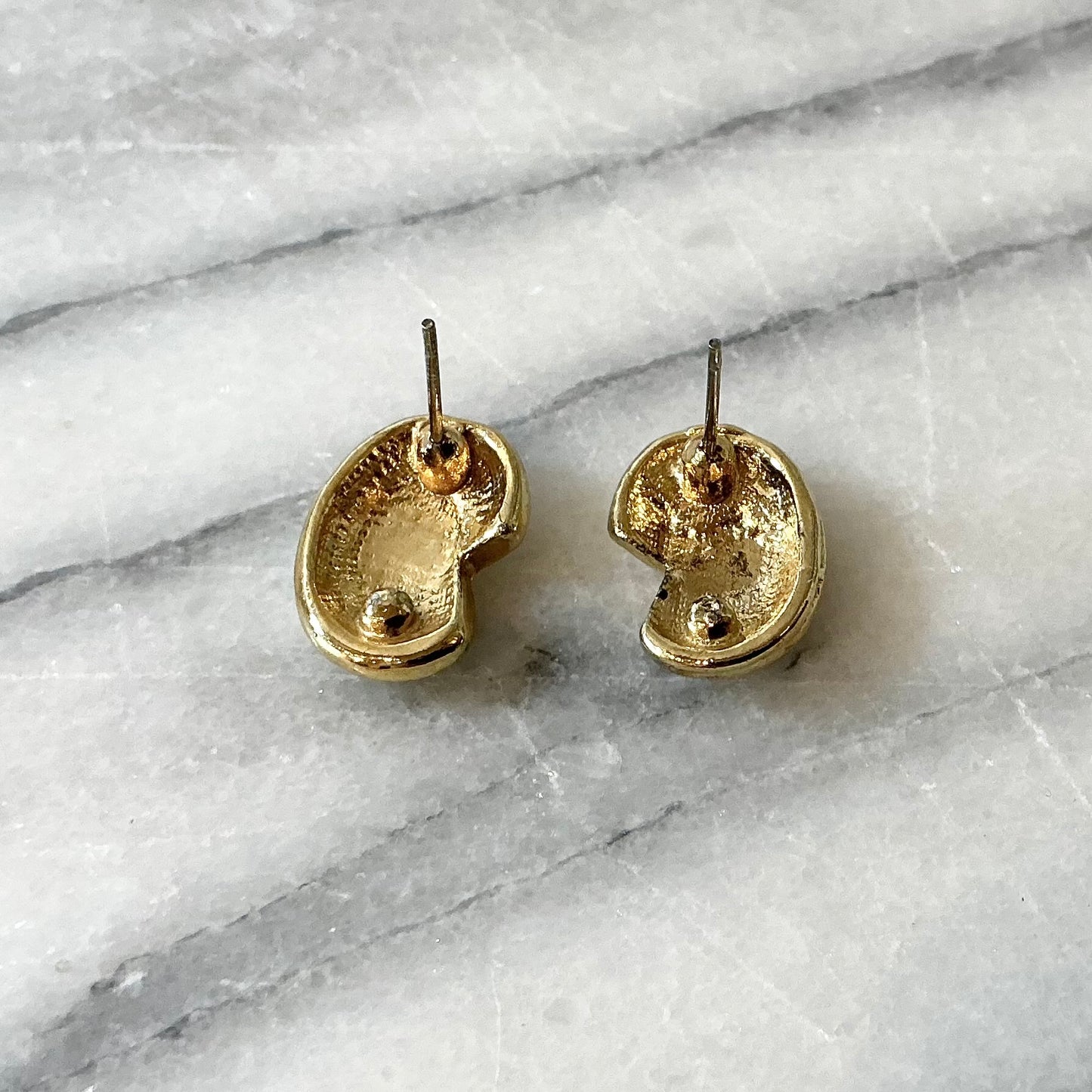 Vintage Ivory Enamel Earrings