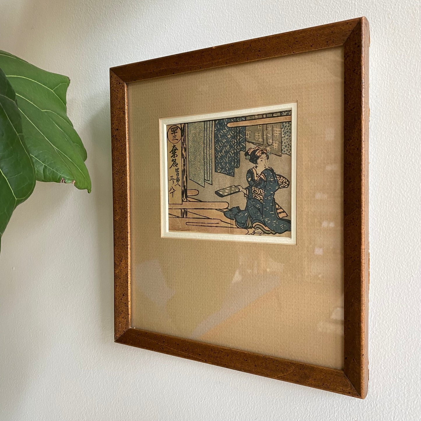 Vintage Framed Japanese Print