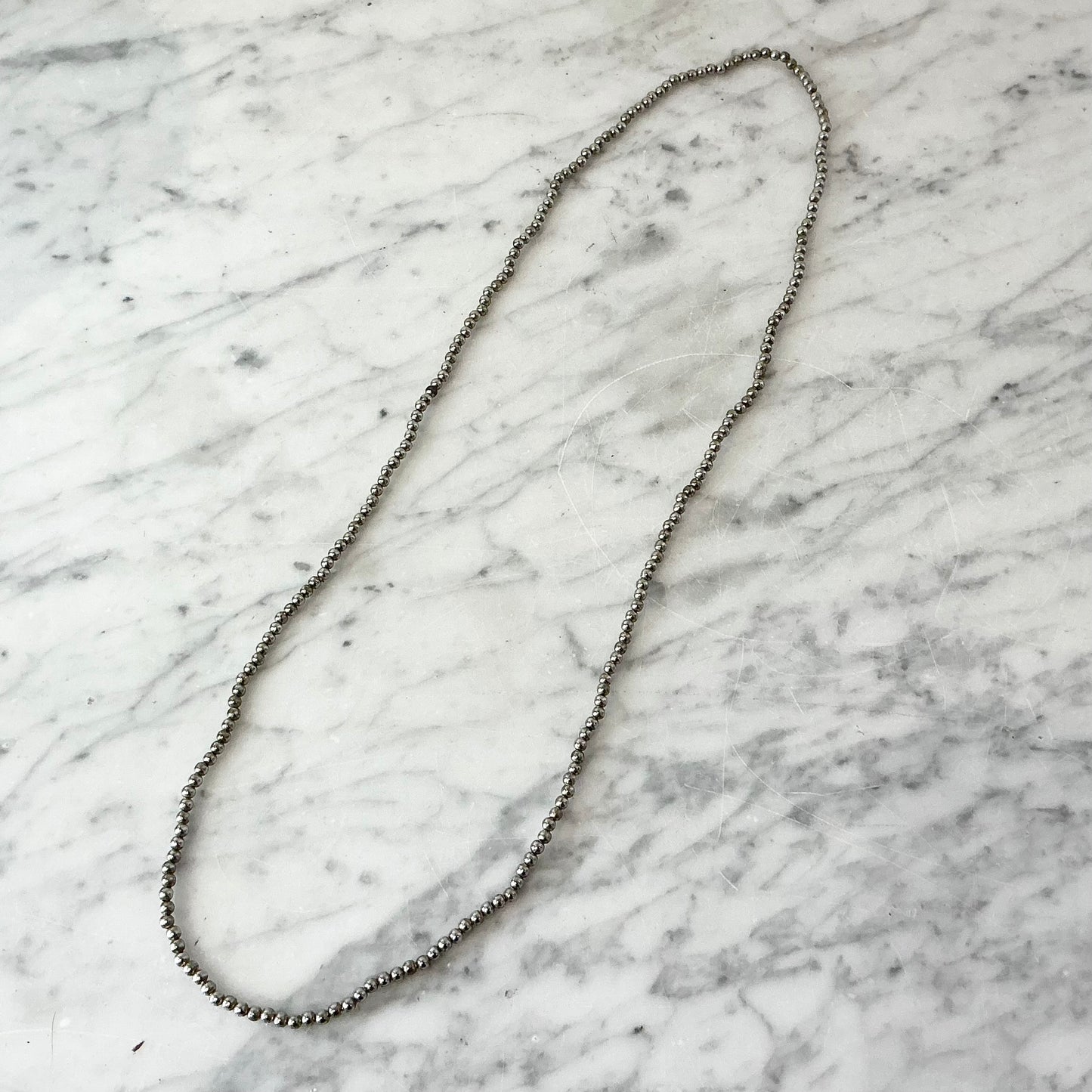 Vintage Silver Beaded Necklace