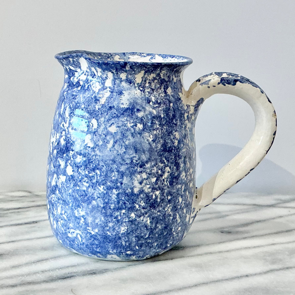 Vintage Spongeware Pitcher