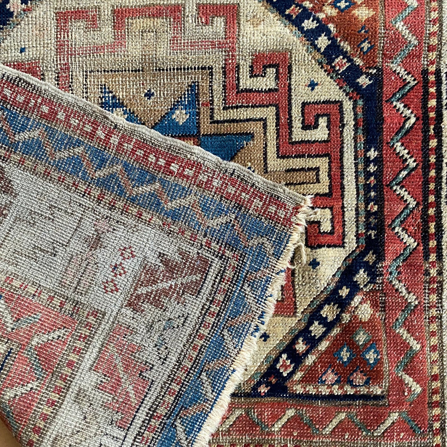 Antique Hand-knotted Rug (3’3” x 6’11”)