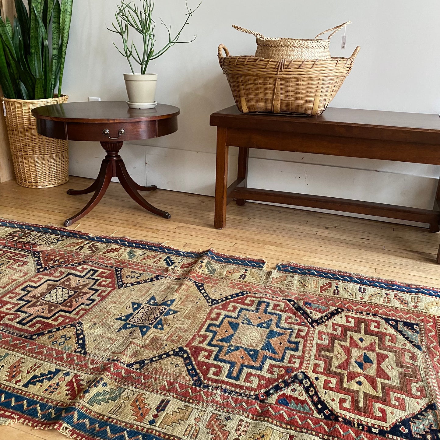 Antique Hand-knotted Rug (3’3” x 6’11”)