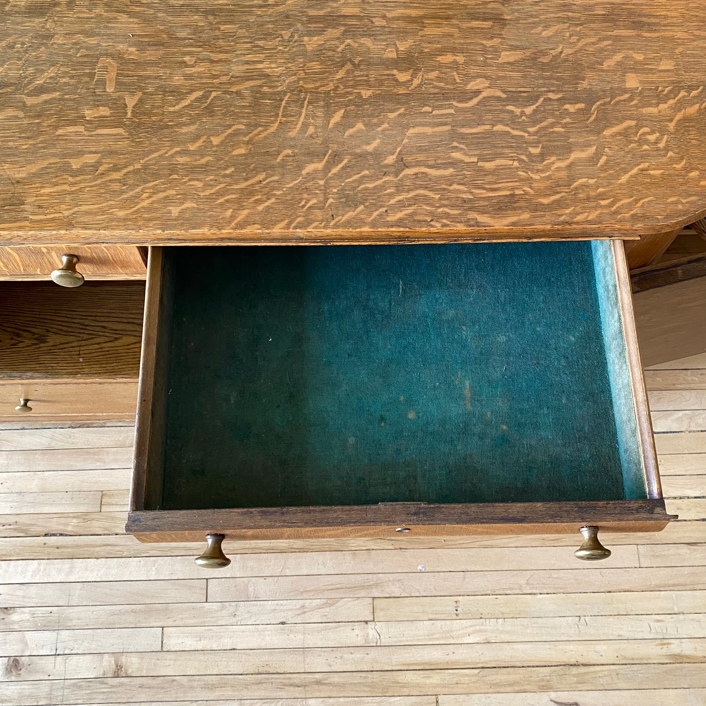 Antique Quarter-sawn Oak Cabinet