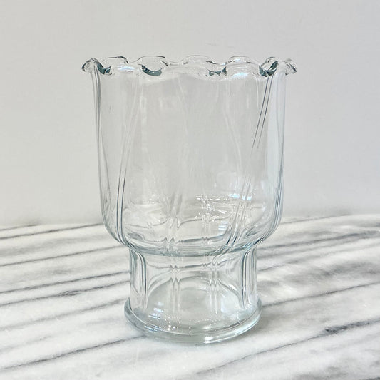 Vintage Fancy Glass Vase/Candle Holder