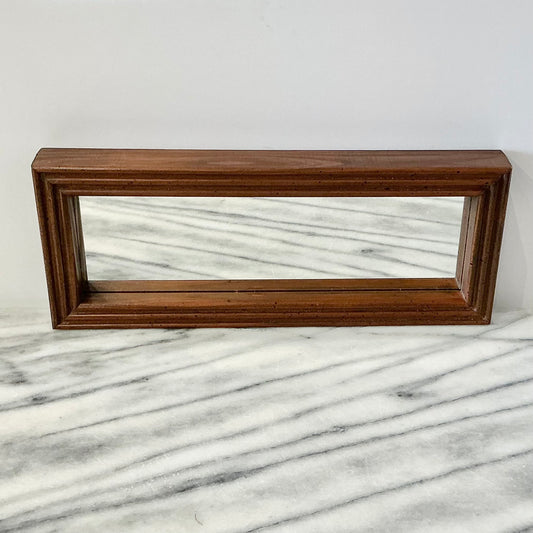 Small Vintage Wood Framed Mirror